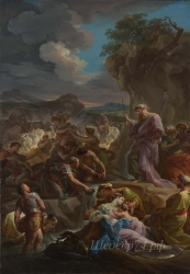 londongallery/corrado giaquinto - moses striking the rock